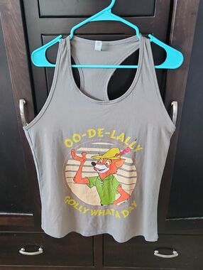IDEAL by Next Level Grey Disney's Robin Hood Tank Top (XXL)